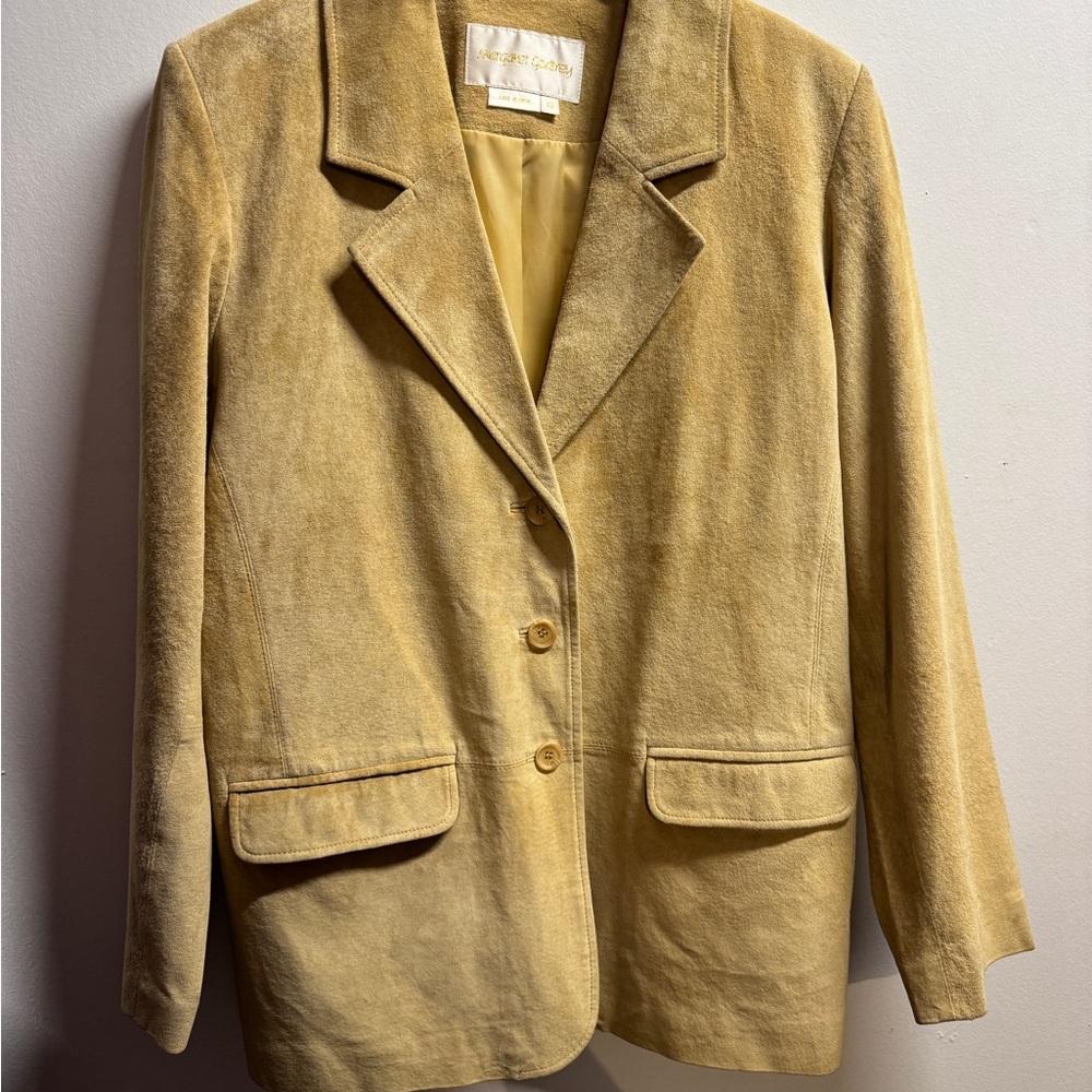 Suede Golden Tan Blazer